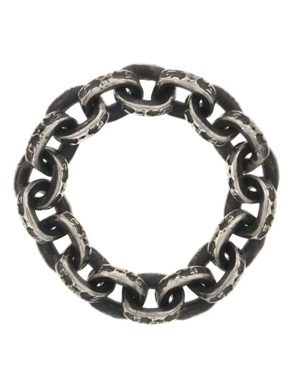 Chrome Hearts Paper Chain Ring Silver